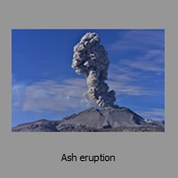 Ash eruption